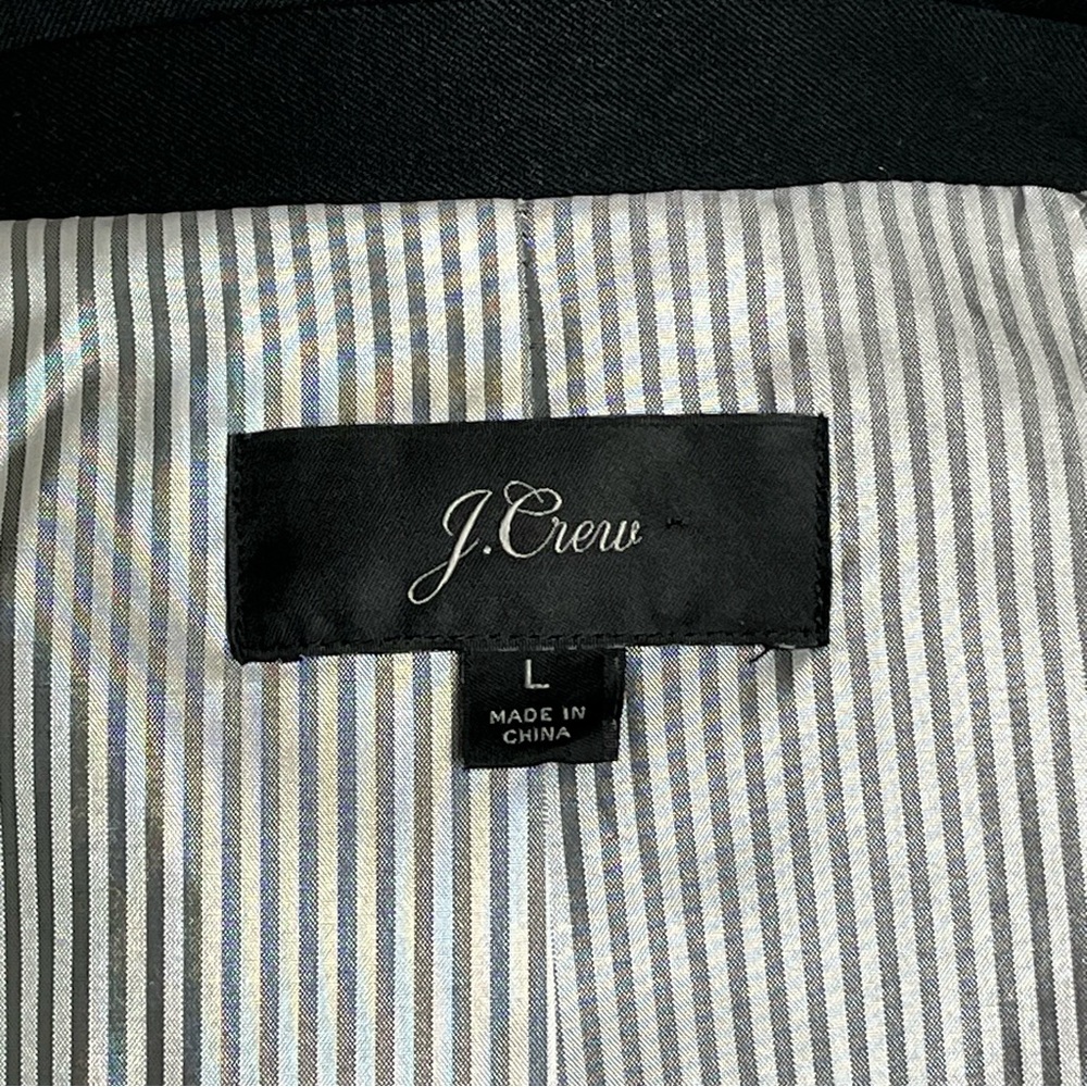 J. Crew Schoolboy Black Blazer Women’s Size L Poly Blend Office Preppy - Picture 4 of 11